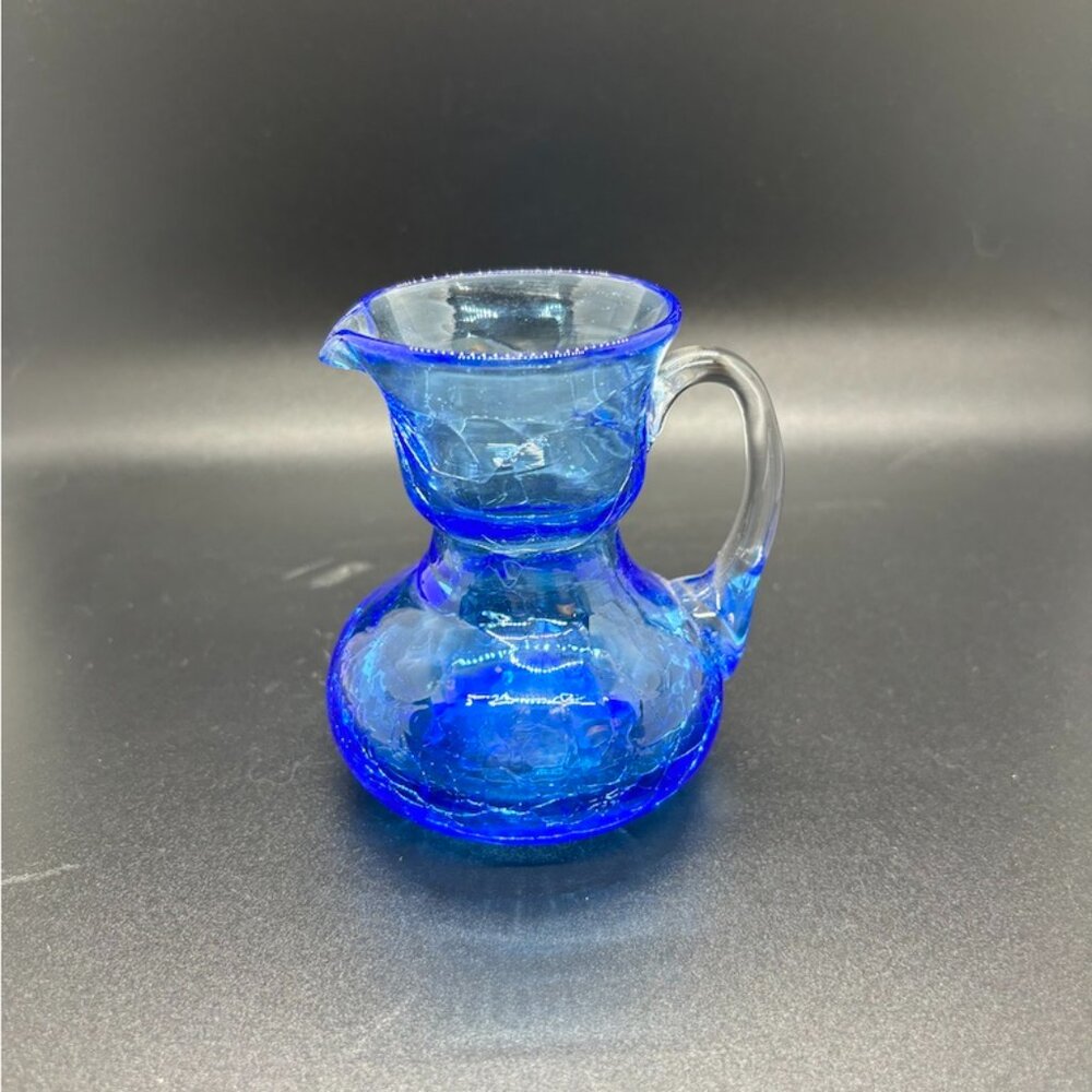 Crackled Glass Mini Pitcher